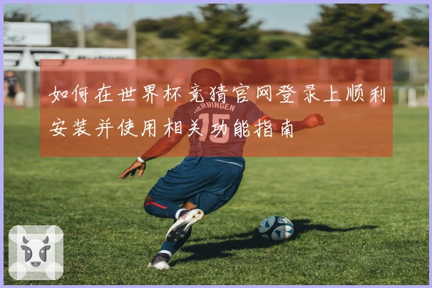 如何在世界杯竞猜官网登录上顺利安装并使用相关功能指南