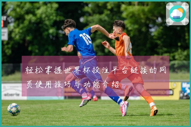 轻松掌握世界杯投注平台链接的网页使用技巧与功能介绍